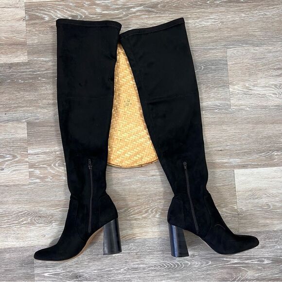 INC international concepts embroidered over the knee boots black - Picture 7 of 7